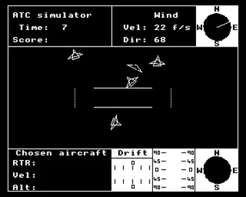 Air Traffic Control Simulator (1983)(CSL Microdata)[ATC] screen shot game playing